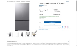 Refrigerador Samsung 32' Space Max por $16,999 | Costco (Citibanamex)