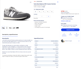 Tenis New Balance 500 v2 para Hombre en $799 | Oferta Coppel
