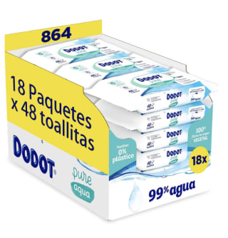 Dodot Aqua Pure 864 toallitas por 31,25€