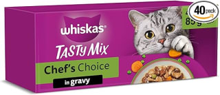 Whiskas Tasty Mix Cat Food 40x85g for £7.07 with Checkout Discount
