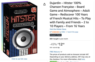 Jumbo - Hitster Franstalig Partyspel voor €12,68 bij Amazon
