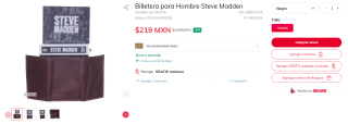 Billetera Steve Madden por $197 | Sears