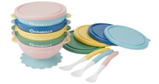 Lot de 5 bols ventouse antidérapants 330ml Badabulle à 9,90€