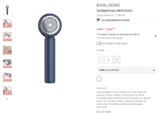 Quitapelusas eléctrico Black+Decker por $349 | Oferta Liverpool