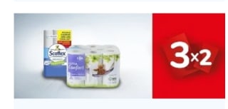 3×2 y más Ofertas Papel cocina, higiénico y más en Carrefour.