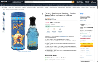Perfume Versace Blue Jeans 2.5oz por $348 | Oferta Amazon