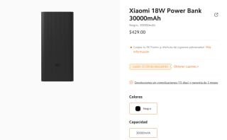 Xiaomi 18W Power Bank 30000mAh por $429 | Comprando 2 ($347)