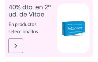 -40% de Dto en la Segunda Unidad de Vitae