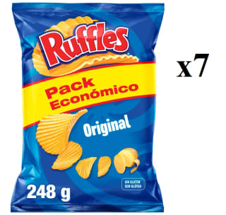 7 Bolsas de Ruffles Original de 248 grs por 12.89€