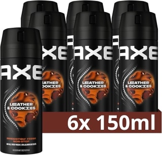 Axe Leather & Cookies deodorant bodyspray - 6 x 150 ml voor €19,99 bij Amazon