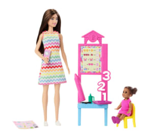 Barbie - Set de muñeca profesora y muñeca niña por 12.99€