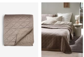 Colcha ENGBLOMME 220x240 arena oscuro por 16.50€