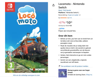 Locomoto - Nintendo Switch voor €10 bij Amazon