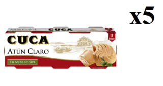 5 x Cuca Atún Claro en Aceite de Oliva, 3 x 65g por 9.95€