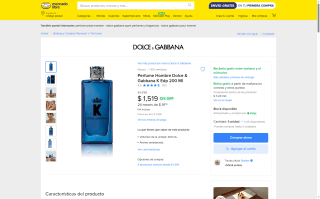 Perfume Hombre Dolce & Gabbana K por $1,253 | Mercado Libre