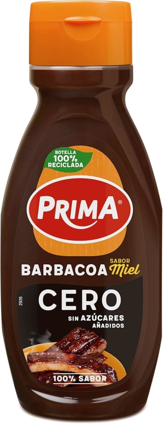 Prima salsa barbacoa Cero con sabor a miel. 420 g por 2.65€