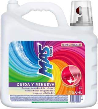 Detergente Líquido MAS Color 6.64L por $133 | Amazon