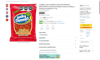 Gomitas Lucky 1kg por $64 | Oferta Amazon