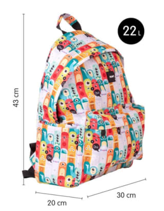 MILAN Mochila 2 cremalleras (22 L) serie Aliens por 13.08€