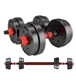 Juego Mancuernas Ajustables Multifuncionales 3 En 1 50kg por 50,54€