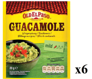 6 Unidades de Sazonador para guacamole OLD EL PASO, sobre 20 g por 5.14€