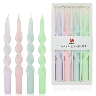 Velas Espiral 4 Unidades Inodoras Largas Ecológicas Decorativas Hogar por 6.99€