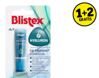 Blistex Lip Infusion Hydration Lipbalsem 1+2 gratis bij Kruidvat