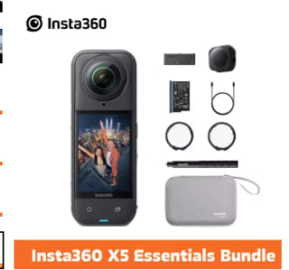 Insta360 X5 Essentiële bundel voor €429,14 dmv code bij Aliexpress