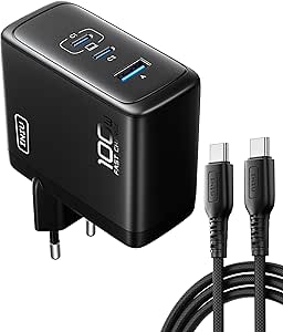 INIU 100 W USB 3.0 - USB C oplader met 3 poorten voor €19,92 via Amazon