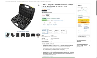 Juego llaves STANLEY 3/8 por $639 | Oferta Amazon