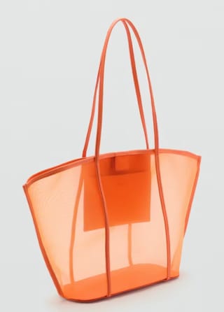 Bolso shopper semitransparente por 20.99€