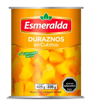DURAZNO EN CUBITOS ESMERALDA 0.425 KL Descuento $990 solo en Tottus, Chile