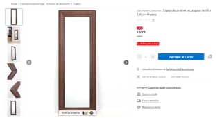Espejo Decorativo Rectangular 60x160cm por $559 | Sodimac