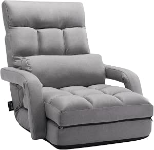 Sillón de Suelo con 5 Posiciones Ajustables y Respaldo por 79.59€