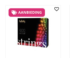 60%korting op Twinkly kerstverlichting bij Tuinwereld