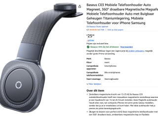 Baseus C03 Series MagSafe - Telefoonhouder auto voor €14,29 bij Amazon