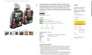 2 Organizadores Asiento Auto Fotgear por $219 | Oferta Amazon