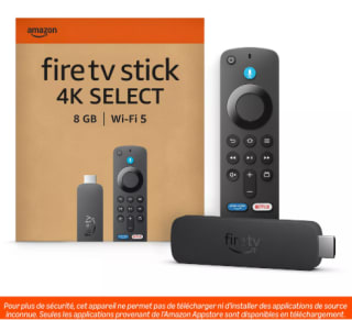Lecteur multimédia Amazon Fire TV Stick 4K Select - Bluetooth 5.0 à 26,99€