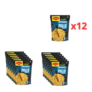 Pack 12×121gr Maggi Fussian Fried Noodle pollo por 6.99€.