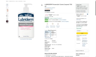 Lubriderm Crema Solar 750ml por $134 | Oferta Amazon