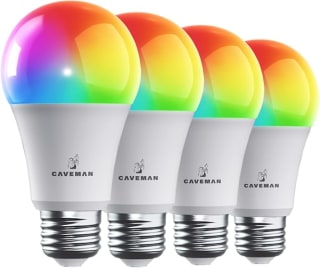 Caveman 4 Focos LED A19 Matter RGBW 800lm por $376 | Amazon