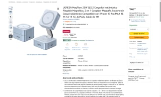 UGREEN Cargador Inalámbrico 25W por $668 | Oferta Amazon