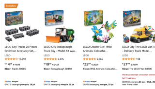 50% korting op 2 Lego set bij Bol