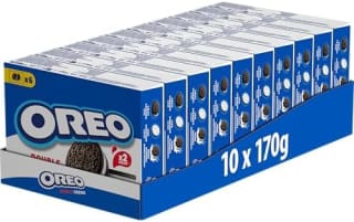 Oreo Doble Crema, Galletas chocolate sabor vainilla 10 x 170 g por 12.45€