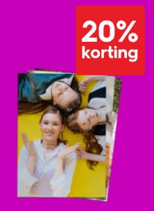 20% korting op foto-afdrukken meerdagenservice bij HEMA