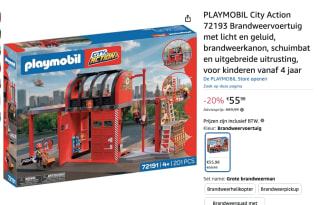 Playmobil Fire Rescue Truck (72193) voor €55,98 bij Amazon