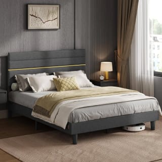 Marco Cama Matrimonial 160x200 cm Cabecero Acolchado por 96,79€