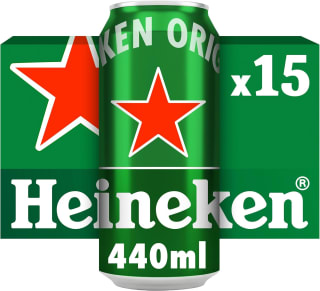 Heineken Lager Beer 5% 15 x 440ml Cans – £10.99 (£10.44 with Subscribe & Save)
