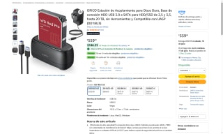 Estación de Acoplamiento Orico DD18U3 por $391 | Oferta Amazon