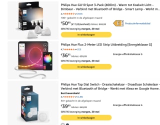 Tto 20% korting op geselecteerde Philips artikelen bij Amazon